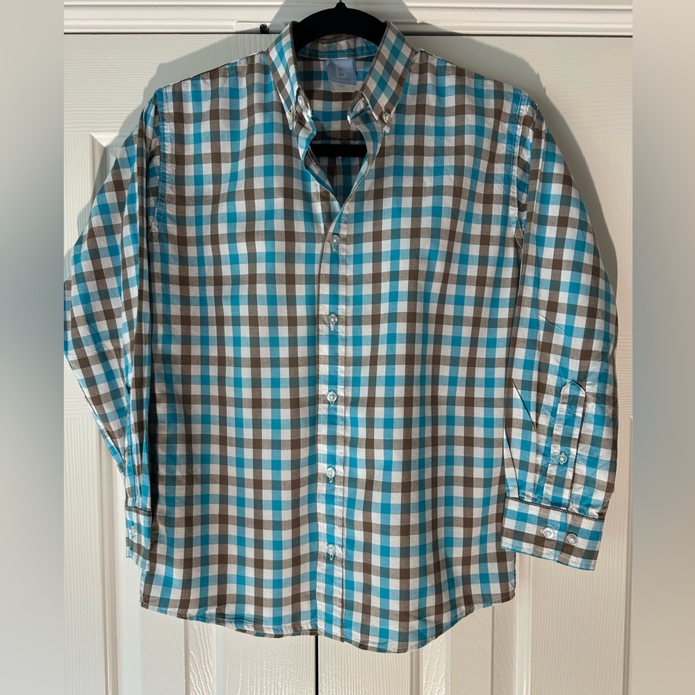 Bella Bliss, Check, 100% Cotton, Long Sleeve, Button Down Collar
Sz 12
Like New
